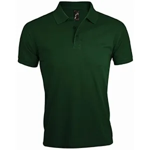 SOLS Heren Prime Pique Poloshirt met korte mouwen (Fles groen)