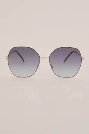 WE Fashion – Dames zonnebril – Goud –