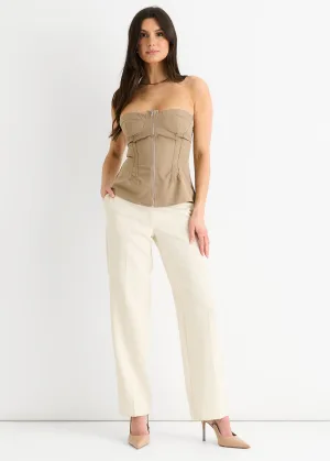 Stone Naad Detail Bandeau Top