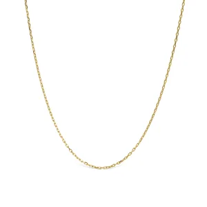 Luxe halsketting gemaakt van 925 Sterling zilver met 18K geelgouden afwerking – 18K geelgoud verguld – 18K geelgoud verguld – 18K geelgoud verguld