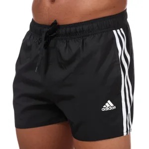 Men’s adidas 3-Stripes CLX Swim Shorts in Black
