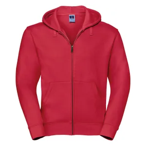 Russell Heren Authentieke Sweatshirt met volledige ritssluiting / Hoodie (Klassiek rood)