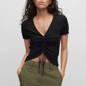 Hugo Slissy Sweater voor dames in zwart