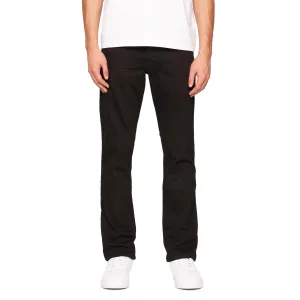 Crosshatch Heren Denim Jeans met print (Massief zwart)