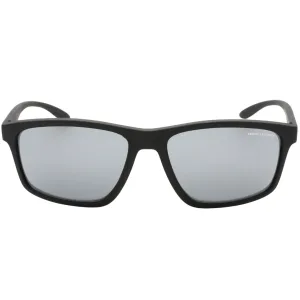 Armani Exchange lichtgrijze zwarte zonnebril met spiegellens