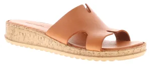 Hush Puppies Dames Sandalen Lage Hak Eloise Leer Instapper tan