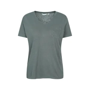 Mountain Warehouse Dames/Dames Slub Linnen Blend T-shirt (Kaki Groen)