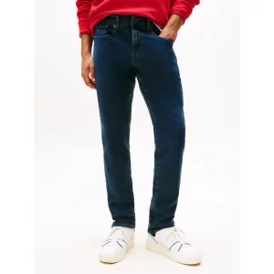 TOMMY JEANS Straight jeans SCANTON SLIM BI0234 Met merkenlabel van leer achter