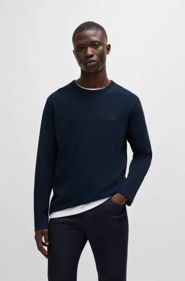 Boss Orange Shirt met lange mouwen Tempesto met boss borduurwerk