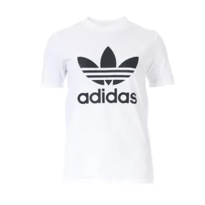 Women’s adidas Originals Trefoil T-Shirt in White Black
