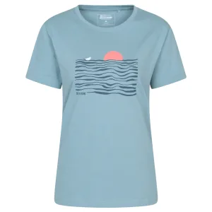 Mountain Warehouse Dames Devon Relaxed Fit T-Shirt (Lichtblauw)