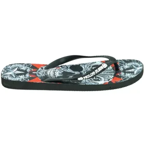 Philipp Plein Doodskop Zwarte Flip-Flops