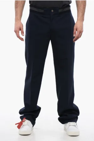 Varsity TECH DRILL-broek met elastische taille in blauw