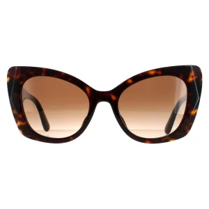 Dolce & Gabbana zonnebril DG4405F 502/13 Dark Havana Brown Gradiënt