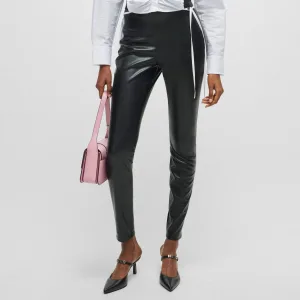 Hugo Honati-3 Extra Slim-Fit Broek in Zwart voor dames