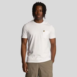 Men’s Lyle And Scott Pocket T-Shirt in White
