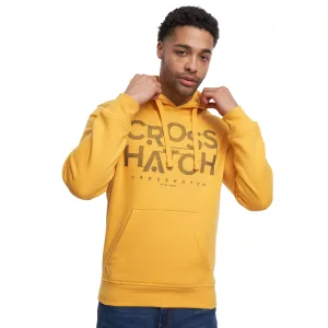 Crosshatch Heren Meshouts Hoodie (Geel)