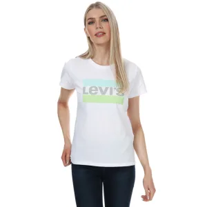 Levi’s The Perfect T-shirt voor dames, wit