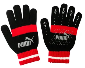 Puma No 1 Logo Cat Magic Winter Zwart Rood Unisex Handschoenen
