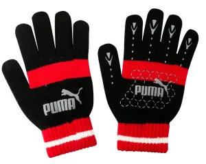 Puma No 1 Logo Cat Magic Winter Zwart Rood Unisex Handschoenen
