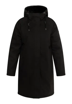 Dreimaster Winter parka Dames zwart