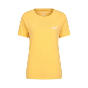 Mountain Warehouse Dames/Dames Libelle Organisch Losjes T-shirt (Lichtgeel)