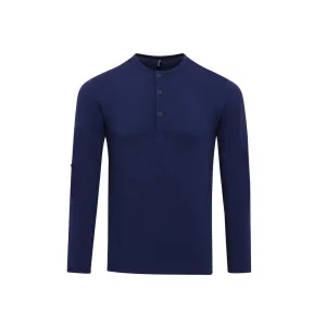 Premier Heren Long John Roll Sleeve T-shirt (Indigo)