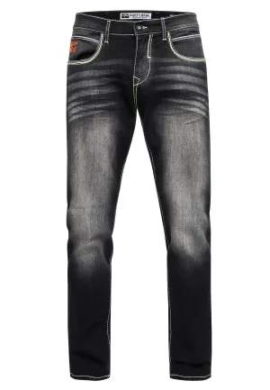 Jeansbroek “TOYAMA” Regular Fit met contrastnaad
