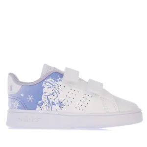 Girl’s adidas Infant Frozen II Advantage Trainers in White