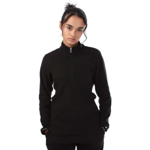 Dames Champion Half Zip Micro Polar Fleece Top in zwart