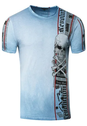 T-shirt met voor- en achterkant bedrukt