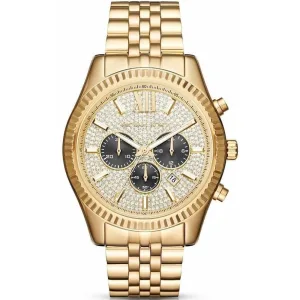 Michael Kors MK8494 Lexington Gouden Gegolfd Herenhorloge