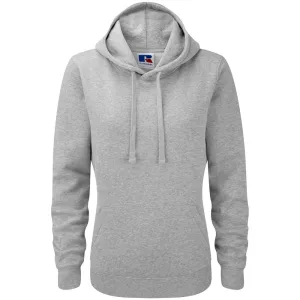 Russell Dames Premium Authentieke Hoodie (3-Lagen Stof) (Licht Oxford)