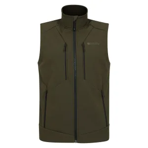 Mountain Warehouse Heren Radius Softshell Gilet (Kaki Bruin)