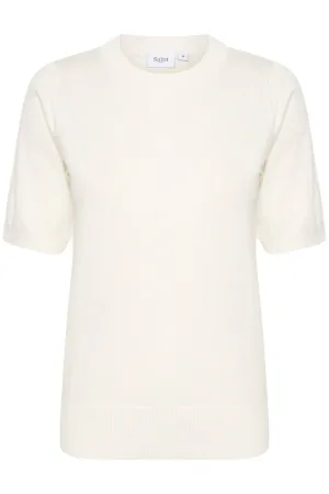 Saint Tropez fijngebreide top Mila cr?me