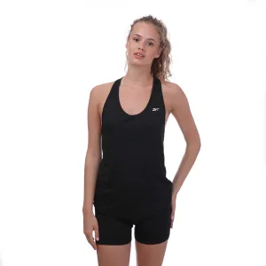 Reebok Workout Ready Mesh Back Tank voor dames in zwart
