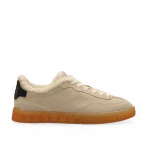 Scotch & Soda Nixie gevoerde suède sneakers beige