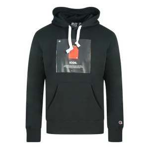 Kampioen pictogram logo zwarte hoodie
