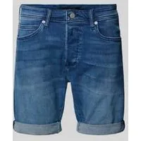 Replay Tapered fit korte jeans met knoopsluiting