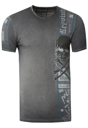 T-shirt met voor- en achterkant bedrukt