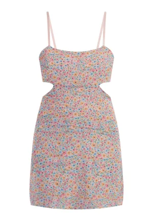 Mymo Mini-jurk Dames Blauw Veelkleurig