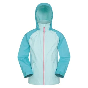 Mountain Warehouse Torrent II Waterdichte Jas voor kinderen/Kinderen (Lichtblauw)