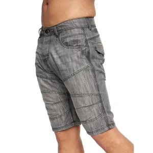 Crosshatch Heren Winston MVE Denim Shorts (Donkergrijs)