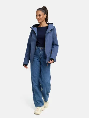 Marikoo dames overgangsjas lichtgewicht water- en windafstotend met capuchon dusty blue