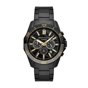 Armani Exchange  – heren horloge – Zwart met  band