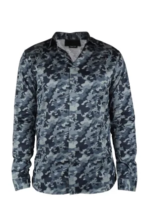 Philipp Plein LS Camouflageshirt Grijs