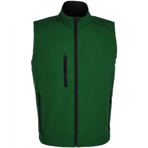 SOLS Heren Rallye Soft Shell Bodywarmer Jacket (Fles groen)