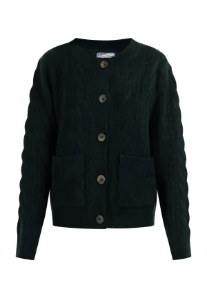 Dreimaster Vest met knopen Dames donkergroen