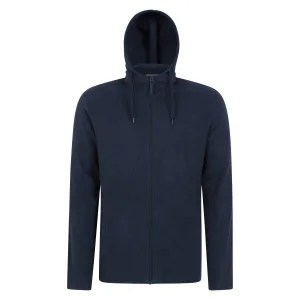 Mountain Warehouse Heren Camber Fleece Full Zip Hoodie (Blauw)