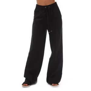 Damespantalon Boss Tabuta Relaxed-Fit in zwart